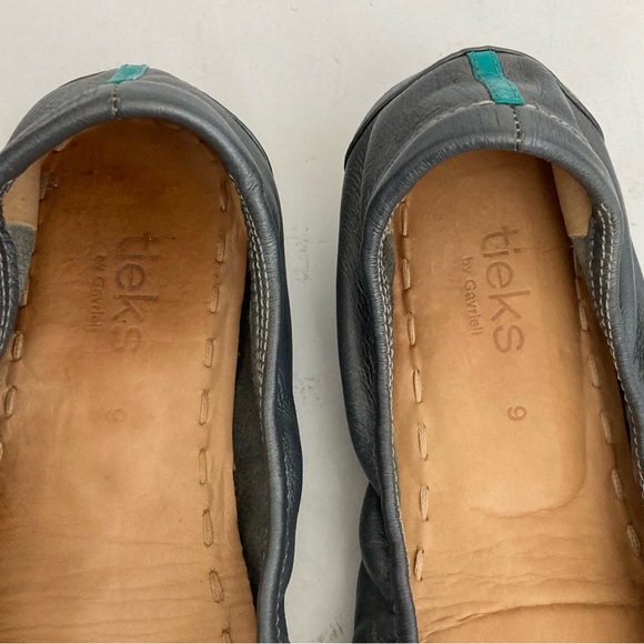TIEKS By Gavriell Classic Leather Ballet Flats Gray sz 9 - Picture 6 of 15
